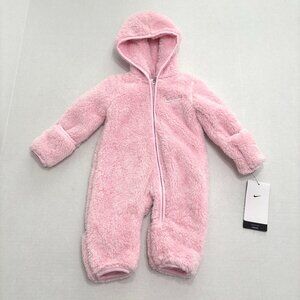 NWT Nike Baby Girl Hooded Sherpa Coverall